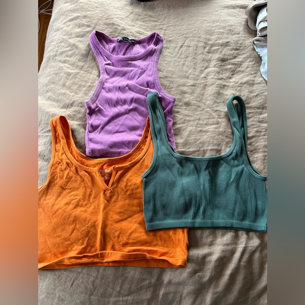 3x15 zara crop tops